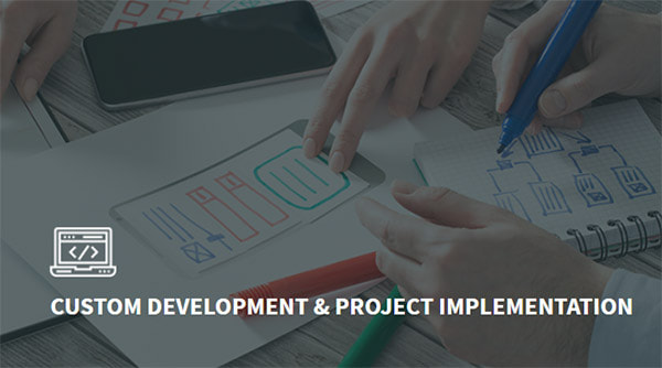 Custom development and project implementation